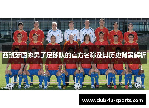 西班牙国家男子足球队的官方名称及其历史背景解析 西班牙国家男子足球队的官方名称及其历史背景解析